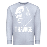 Heather Grey THAVAGE Premium Sweatshirt - linhVisuals