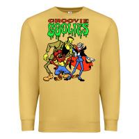 Antique Gold groovie ghoulies Premium Sweatshirt - linhVisuals