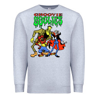 Heather Grey groovie ghoulies Premium Sweatshirt - linhVisuals