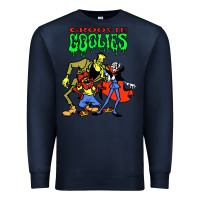Navy groovie ghoulies Premium Sweatshirt - linhVisuals