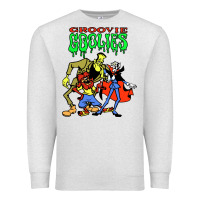 Oatmeal Heather groovie ghoulies Premium Sweatshirt - linhVisuals