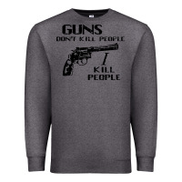 Charcoal Heather guns dont kill people i kill people 1996 Premium Sweatshirt - linhVisuals