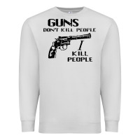 Dove Grey guns dont kill people i kill people 1996 Premium Sweatshirt - linhVisuals