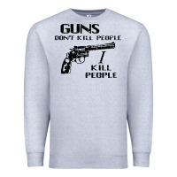 Heather Grey guns dont kill people i kill people 1996 Premium Sweatshirt - linhVisuals