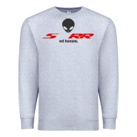 Heather Grey s1000rr not humane Premium Sweatshirt - linhVisuals