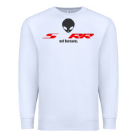 White s1000rr not humane Premium Sweatshirt - linhVisuals