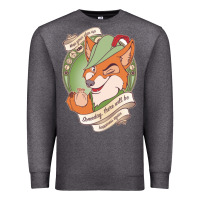 Charcoal Heather chin up   robin hood Premium Sweatshirt - linhVisuals