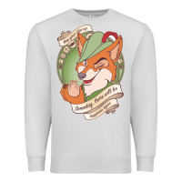 Dove Grey chin up   robin hood Premium Sweatshirt - linhVisuals