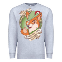Heather Grey chin up   robin hood Premium Sweatshirt - linhVisuals