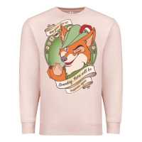 Pale Pink chin up   robin hood Premium Sweatshirt - linhVisuals