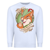 White chin up   robin hood Premium Sweatshirt - linhVisuals