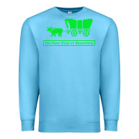 Ocean Blue you have died of dysentery oregon trail Premium Sweatshirt - linhVisuals
