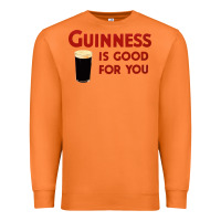 Carrot guiness is good for you (and me) hq fnny Premium Sweatshirt - linhVisuals