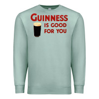 Seafoam guiness is good for you (and me) hq fnny Premium Sweatshirt - linhVisuals