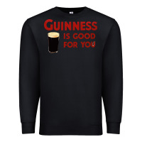 Black guiness is good for you (and me) hq fnny Premium Sweatshirt - linhVisuals