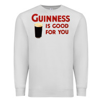 Dove Grey guiness is good for you (and me) hq fnny Premium Sweatshirt - linhVisuals