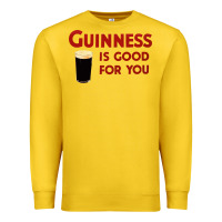 Lemon guiness is good for you (and me) hq fnny Premium Sweatshirt - linhVisuals