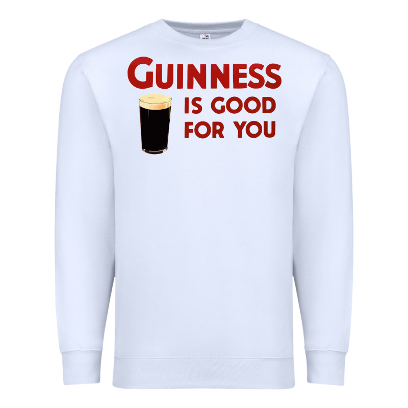 Guiness Is Good For You (and Me) Hq Fnny Premium Sweatshirt by linhVisuals | Teevron