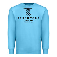 Ocean Blue torchwood institute Premium Sweatshirt - linhVisuals