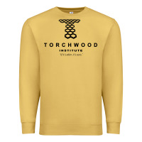 Antique Gold torchwood institute Premium Sweatshirt - linhVisuals
