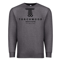Charcoal Heather torchwood institute Premium Sweatshirt - linhVisuals