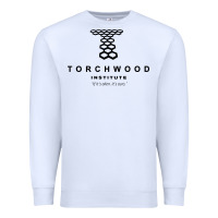 White torchwood institute Premium Sweatshirt - linhVisuals