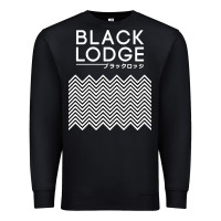 Black twin peaks inspired japanese black lodge Premium Sweatshirt - linhVisuals