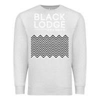 Oatmeal Heather twin peaks inspired japanese black lodge Premium Sweatshirt - linhVisuals