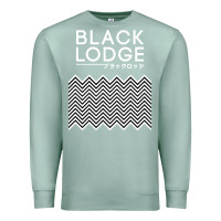 Seafoam twin peaks inspired japanese black lodge Premium Sweatshirt - linhVisuals