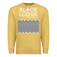 Antique Gold twin peaks inspired japanese black lodge Premium Sweatshirt - linhVisuals
