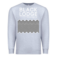 Heather Grey twin peaks inspired japanese black lodge Premium Sweatshirt - linhVisuals