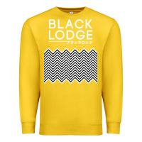 Lemon twin peaks inspired japanese black lodge Premium Sweatshirt - linhVisuals