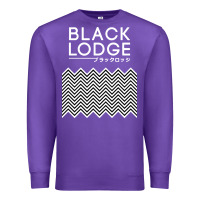 Purple twin peaks inspired japanese black lodge Premium Sweatshirt - linhVisuals