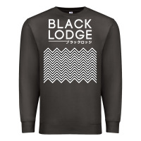 Smoke twin peaks inspired japanese black lodge Premium Sweatshirt - linhVisuals
