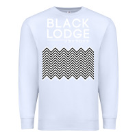 White twin peaks inspired japanese black lodge Premium Sweatshirt - linhVisuals