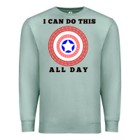 Seafoam i can do this all day graphic mens & womens t shirt Premium Sweatshirt - linhVisuals