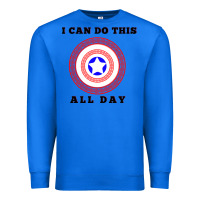 True Royal i can do this all day graphic mens & womens t shirt Premium Sweatshirt - linhVisuals