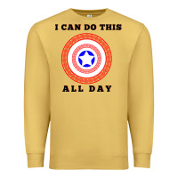 Antique Gold i can do this all day graphic mens & womens t shirt Premium Sweatshirt - linhVisuals