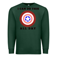 Sports Green i can do this all day graphic mens & womens t shirt Premium Sweatshirt - linhVisuals