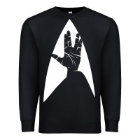 Black live long and prosper Premium Sweatshirt - linhVisuals