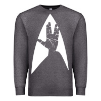 Charcoal Heather live long and prosper Premium Sweatshirt - linhVisuals