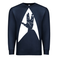 Navy live long and prosper Premium Sweatshirt - linhVisuals