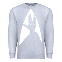 Heather Grey live long and prosper Premium Sweatshirt - linhVisuals