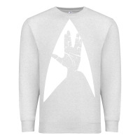 Oatmeal Heather live long and prosper Premium Sweatshirt - linhVisuals