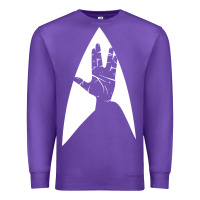 Purple live long and prosper Premium Sweatshirt - linhVisuals