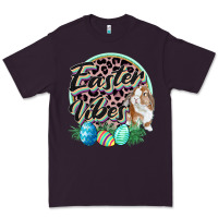 Plum Easter vibes Easter Day Premium Tee - CowGirlArtShop