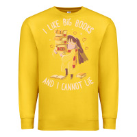 Lemon i like big books Premium Sweatshirt - linhVisuals