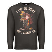 Smoke i like big books Premium Sweatshirt - linhVisuals