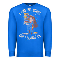 True Royal i like big books Premium Sweatshirt - linhVisuals
