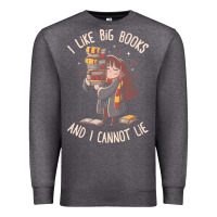 Charcoal Heather i like big books Premium Sweatshirt - linhVisuals